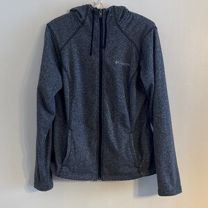 Columbia Heather Gray Full-Zip Sweatshirt